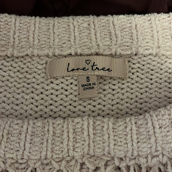 Anthropologie Lovetree oversized mauve distressed sweater - Picture 5 of 8